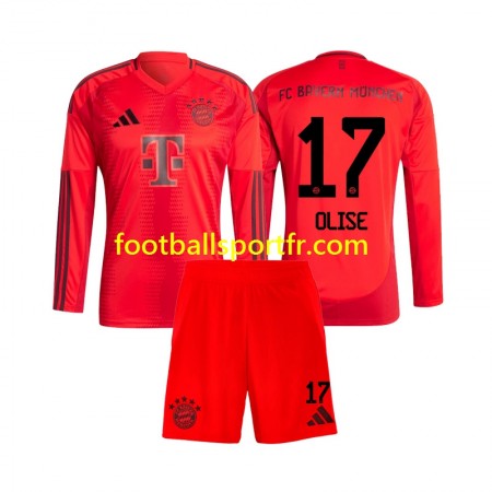 Tenue Bayern Munich Michael Olise 17 Enfant Domicile 2024-2025 Maillot de Foot ML
